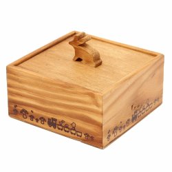 Retro Wooden Animal Cute Dog Jewelry Collection Storage Box Case Adorable