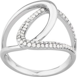 Diamond Dress Ring 9ct in White Gold