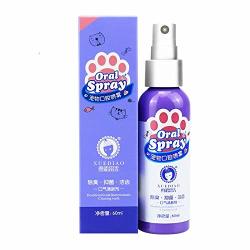 Glumes Dog Breath Freshener Pet Oral Care Spray Dental Spray Teeth Cleaner Smell Removal Cat Mouthwash No Toothbrush Remove Odor Dental Care Water Additive