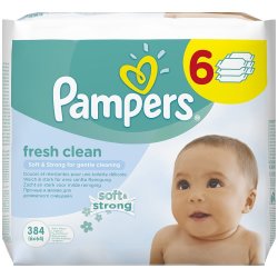 Pampers Complete Clean Baby Wipes - 6 X 64 - 384 Wipes