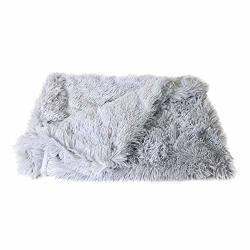 Gentle Illusion Fluffy Long Plush Pet Blankets Dog Cat Bed Mats Deep Sleeping Soft Thin Covers For Summer Winter Bed Use Blankets Cat Mattress