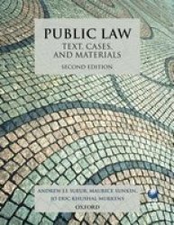 Public Law: Text Cases And Materials Paperback 2ND Revised Edition