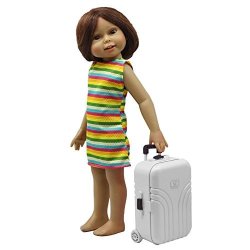 Doll Travel Suitcase Cute Luggage Box For Barbie Doll Travel