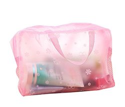 Weimay Waterproof Toilet Bags Cosmetic Bags In Cosmetic Storage Organizer Makeup Bag 24 9 15CM Pink