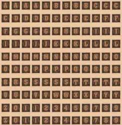 12x12" Alpha Wood Inlay Pattern Paper