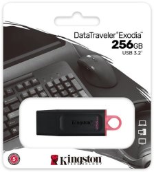 Kingston Technology - DTX 256GB Datatraveler Exodia 256GB USB 3.2 Flash Drive