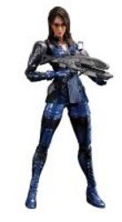 Mass Effect 3: Play Arts Kai - Ashley Williams Figurine 21.5cm
