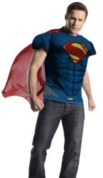 Rubie's Costume Man Of Steel Adult Muscle Top Blue red XL