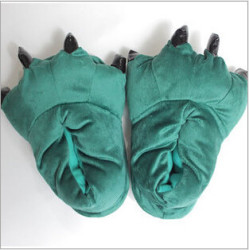 Stitch Plush Dinosaur Explosion Models Cotton Slippers - Dark Green 7