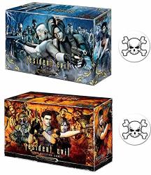 Bundle Of Resident Evil Deck Building Game Alliance And Outbreak Expansion Plus 2 Skull Buttons