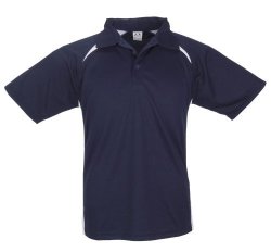 Biz Collection Splice Kids Golf Shirt - Navy BIZ-3611
