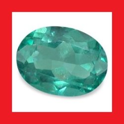 Topaz - Top Teal Green Oval Facet - 1.055cts