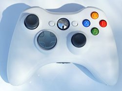 FiveStar USB Wireless Game Pad Controller For Use With Microsoft Xbox 360 White grey