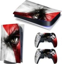 Optical Disk Edition PS5 Console & Controllers Sticker skin: God Of War