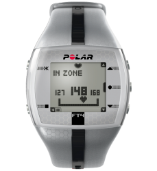 US Polar FT4 Heart Rate Monitor Watch Silver Black