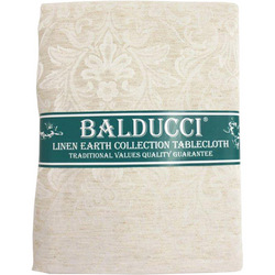 Balducci Earth Collection 8-Seater Round Damask Tablecloth