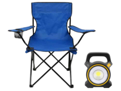 Portable Folding Chair With Camping Light