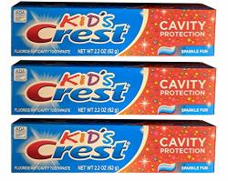 Kids Crest Toothpaste - Cavity Protection 2.2 Oz 3 Pack