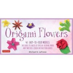 Origami Flowers Kit Great For Kids And Adults - 41 Easy-to-fold Models - Includes 98 Sheets Of Special Folding Paper Kit