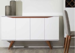 Designer Concepts Olive Wooden Sideboard Off White Natural