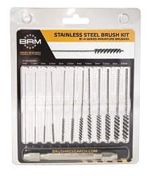 Brush Research 81AMMKIT Stainless Steel Metric Brush Kit Includes 1 Mm 1.5 Mm 2 Mm 2 5 Mm 3 Mm 3.5 Mm 4 Mm