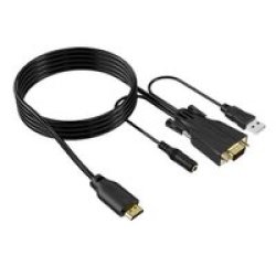 HDMI To Vga Conversion Cable With Audio - 3M