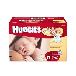Little Huggies Snugglers Diapers For Newborn Big Pack 76 Count