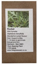 Heirloom Herb Seeds - Rocket - Wild Sylvetta