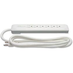 Compucessory 09852 Surge Protector 6-OUTLET 1080 Joules 6' Cord White
