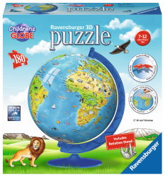 Children& 039 S World Globe 180 Piece 3D Puzzle
