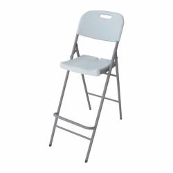 Totai Plastic Foldable Cocktail Chair With Steel Frame White