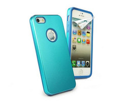 Tuff-Luv Blue E-volve iPhone 5 Alimnium Case With Screen Protect