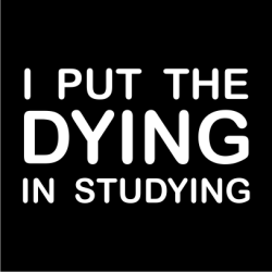 I Put The Dying In Studying Black