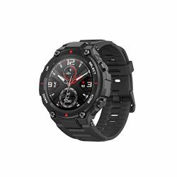 Amazfit T-rex Smartwatch Military Standard Certified Tough Body Gps 20-DAY Battery Life 1.3" Amoled Display Water Resistant 14-SPORTS Modes Rock Black
