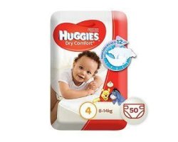 Huggies Dry Comfort 50 Nappies Size 4 Maxi Pack