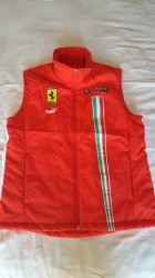 Authentic 2007 Genuine Puma Ferrari Challenge Team Gillet Jacket Size M Very Rare New Without Tags