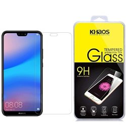 Screen Protector For Huawei P20 Lite Khaos Tempered Glass Screen Protector Ultra Clear Scratch Resistant For Huawei P20 Lite