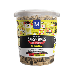 Bags O' Wags Peanut Butter Paws Chewies - 500 Grams