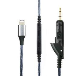 Newfantasia Replacement Cable Compatible With Bose Quietcomfort 15 QC15 QC2 Headphones Cord Remote Volume & MIC Compatible With Iphone Xs xs Max xr X 8 8 Plus 7 7PLUS