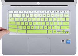 Casebuy Keyboard Cover Compatible 2019 2018 2017 Hp Chromebook 14 Touch-screen hp Chromebook 14-CA Series hp Chromebook 14-AK Series hp Chromebook 14 G2 G3 G4 Series Ombre Green