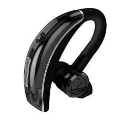 Leegoal Upgraded Bluetooth Headset Earbuds Wireless Earpiece With Cvc 6.0 Dual Intelligent Noise Reduction For Iphone Samsung Huawei Ios Android Bluetooth 4.1 480 Hours Standby Time Black