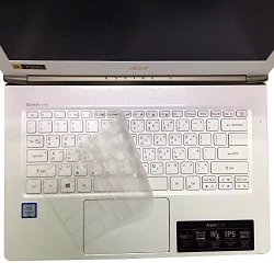 Jrc Ultra Thin Transparent Keyboard Cover Skin For Acer Aspire S13 S5-371T 13.3 Inch Acer Swift 5 SF514-51 14 Inch Keyboard Protector Clear Not