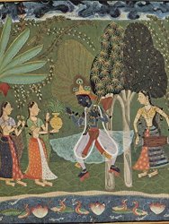 Lais Jigsaw Indian Painter Around 1660 - R Gm L Series Scene: Vasanta R Gin Spring Krishna Dances To The Music Of Two Girls 500 Pieces