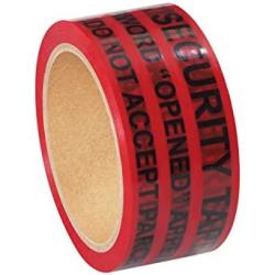 2"" x 9"" Red 100/Case" "Tape Logic Secure Tape Strips 