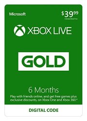 Microsoft Xbox Live 6 Month Gold Membership - Digital Code
