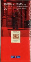 Canada 2001 "150th Anniv Of Postal Serv" Pres Folder With Sheet Of 8 Stamps Umm. Sg 2072. Cat 8 Gbp.