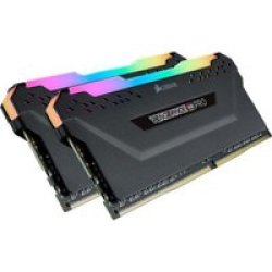- Vengeance Rgb Pro 32GB 2 X 16GB DDR4 Dram 3600MHZ C18 Amd Ryzen Memory Module Kit - Black