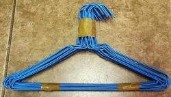 Wire Hangers Pvc Coated Blue