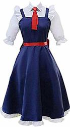 Poetic Walk Miss Kobayashi's Dragon Maid Tohru Cosplay Dress Outfit M 61-63INCHES Blue