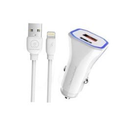 Car Charger 12W Pd+usb 2A Fast Charging With Lightning Cable T54
